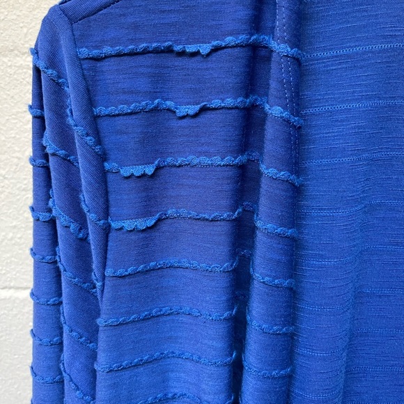 Astrologie Blue Striped Open Cardigan - Picture 2 of 6